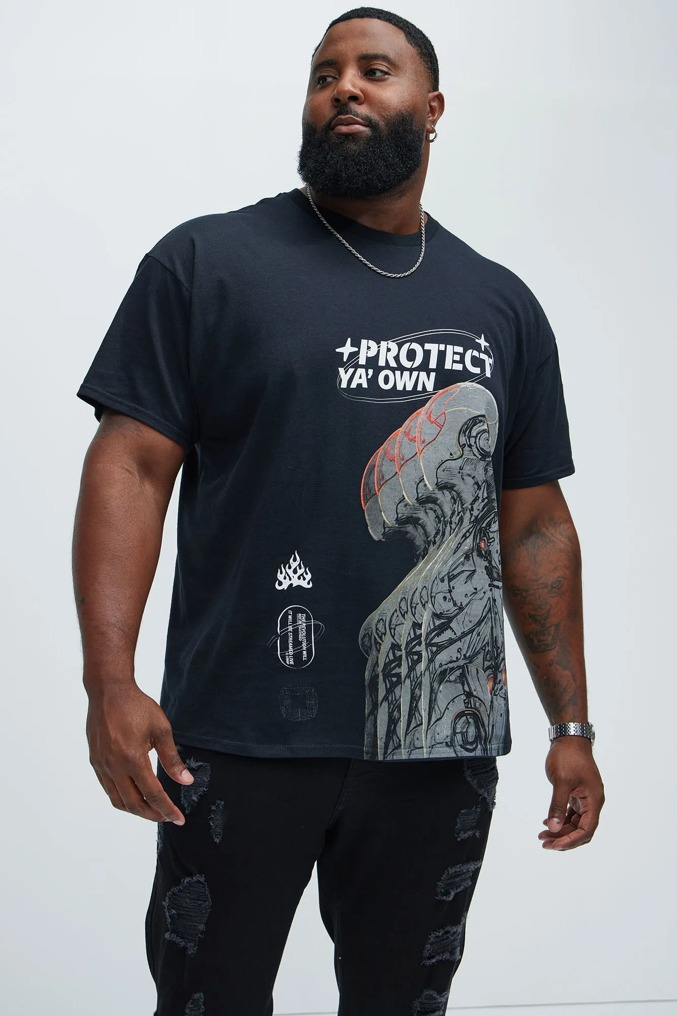 Protect Ya Own Short Sleeve Tee - Black sold by Fashion Nova product image thumbnail 4