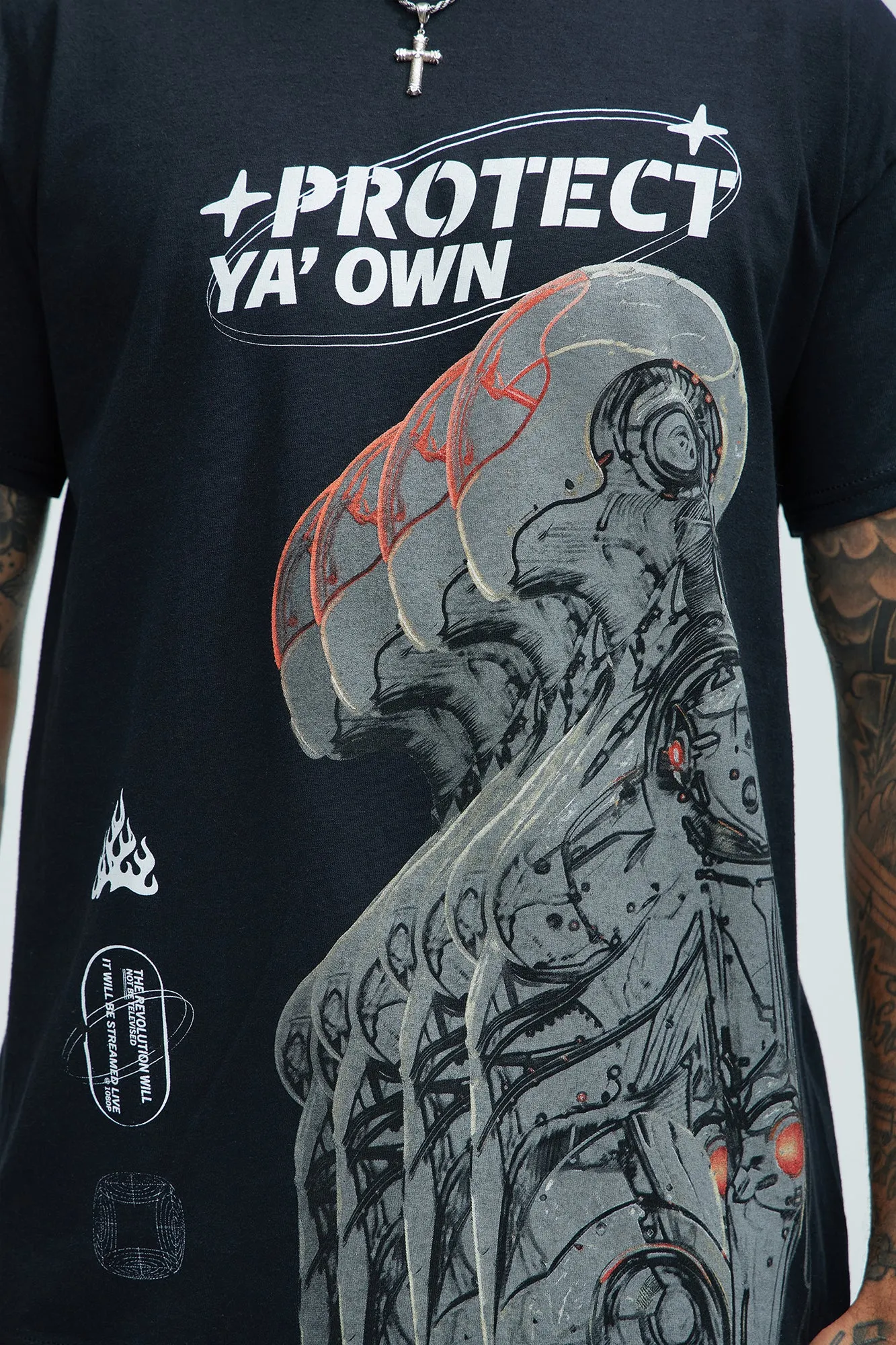 Protect Ya Own Short Sleeve Tee - Black sold by Fashion Nova product image thumbnail 3