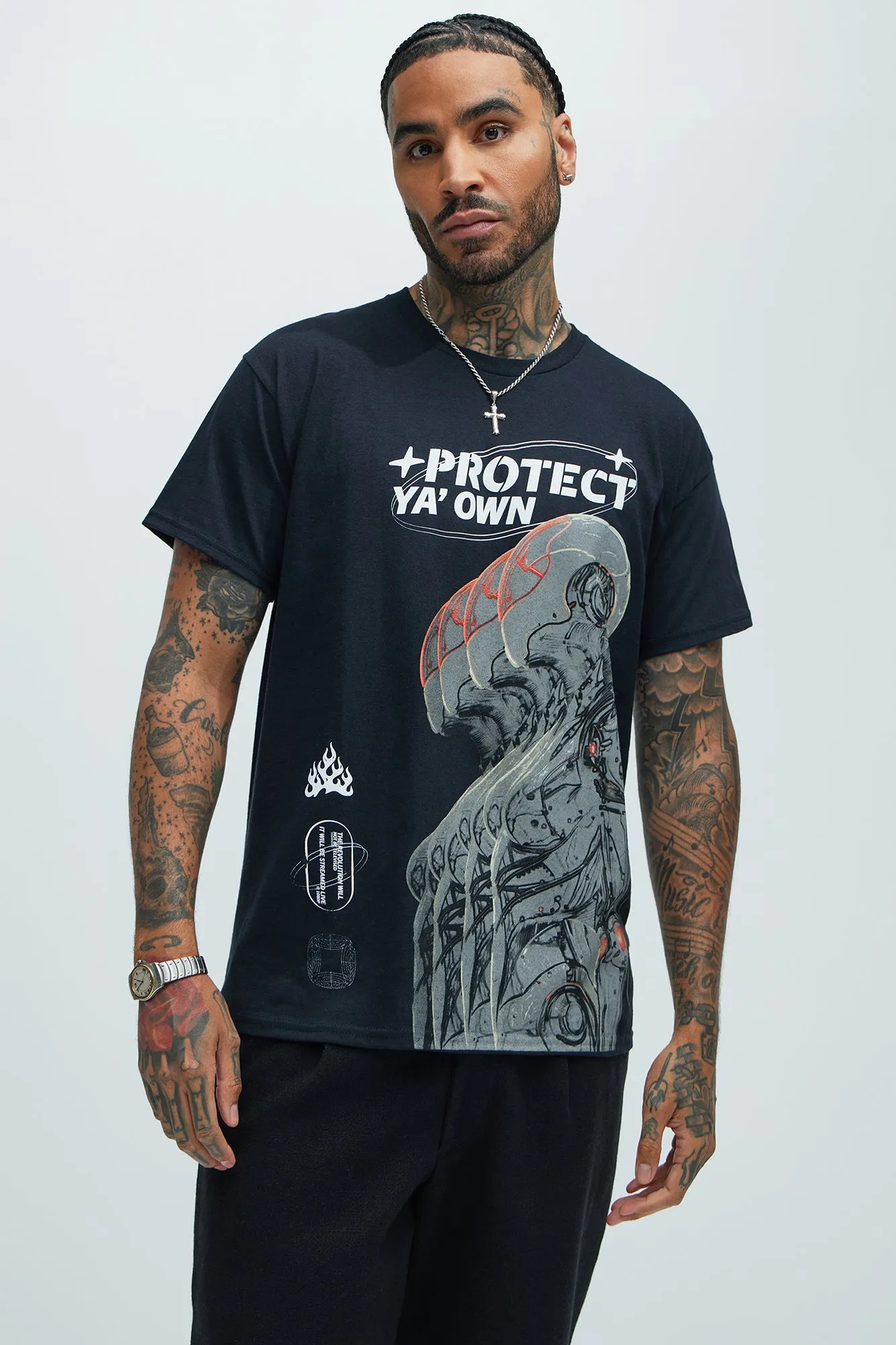 Protect Ya Own Short Sleeve Tee - Black sold by Fashion Nova