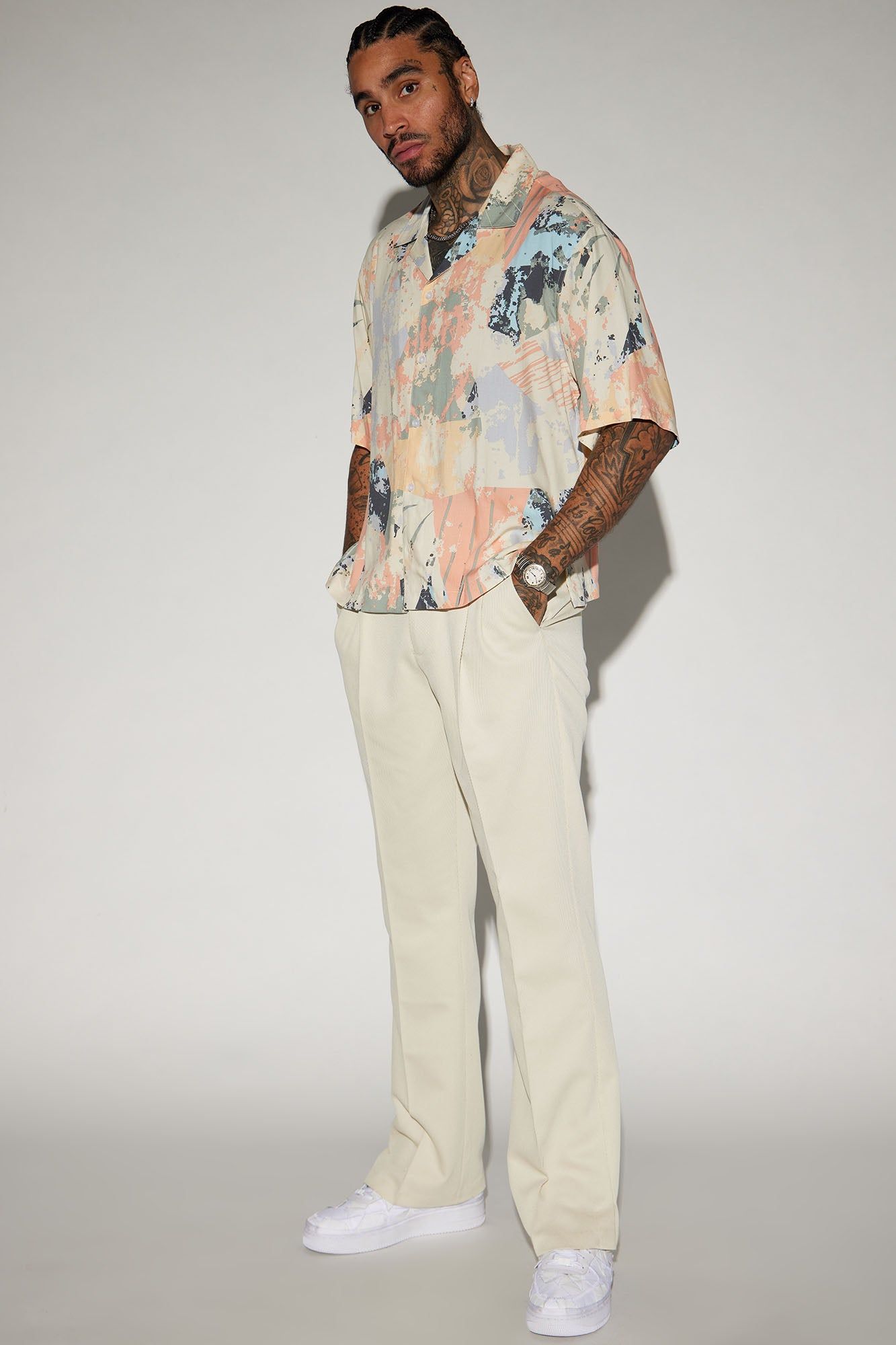 Open Canvas Button Up Shirt - Multi Color sold by Fashion Nova product image thumbnail 2
