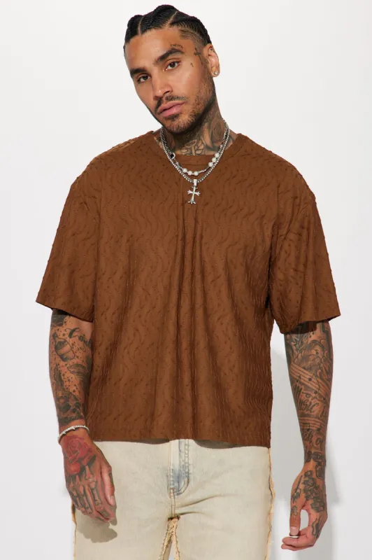 Love Her More Short Sleeve Crew Tee - Brown made by Fashion Nova