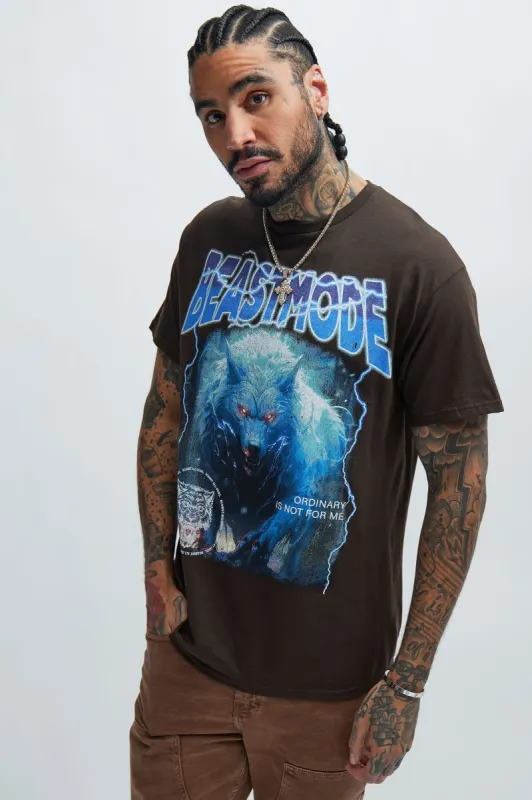 Beastmode Short Sleeve Tee - Chocolate sold by Fashion Nova