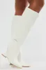 Claire Knee High Boots - Cream sold by Fashion Nova
