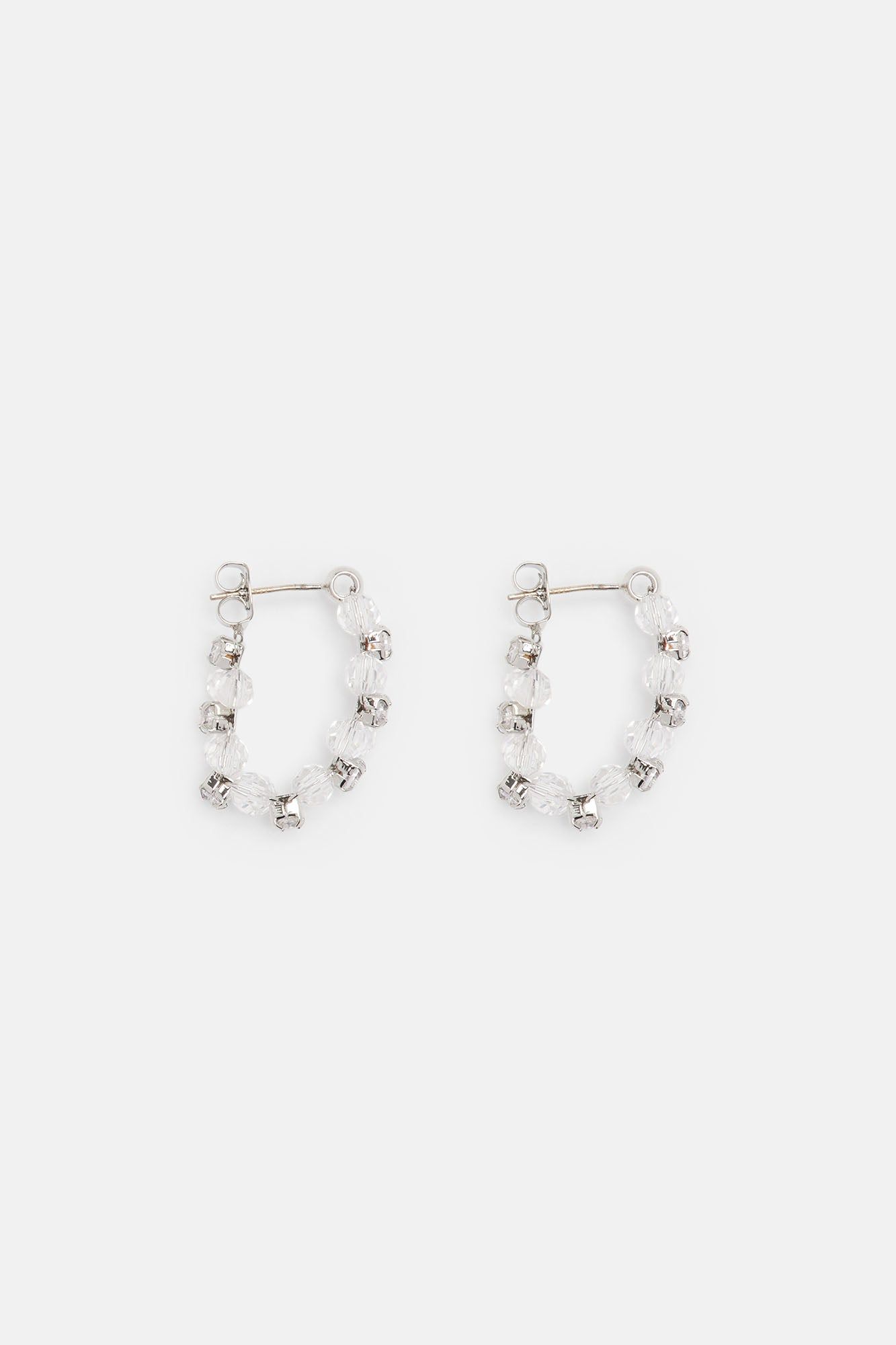 Pretty Little Hoop Earrings - Silver sold by Fashion Nova product image thumbnail 3