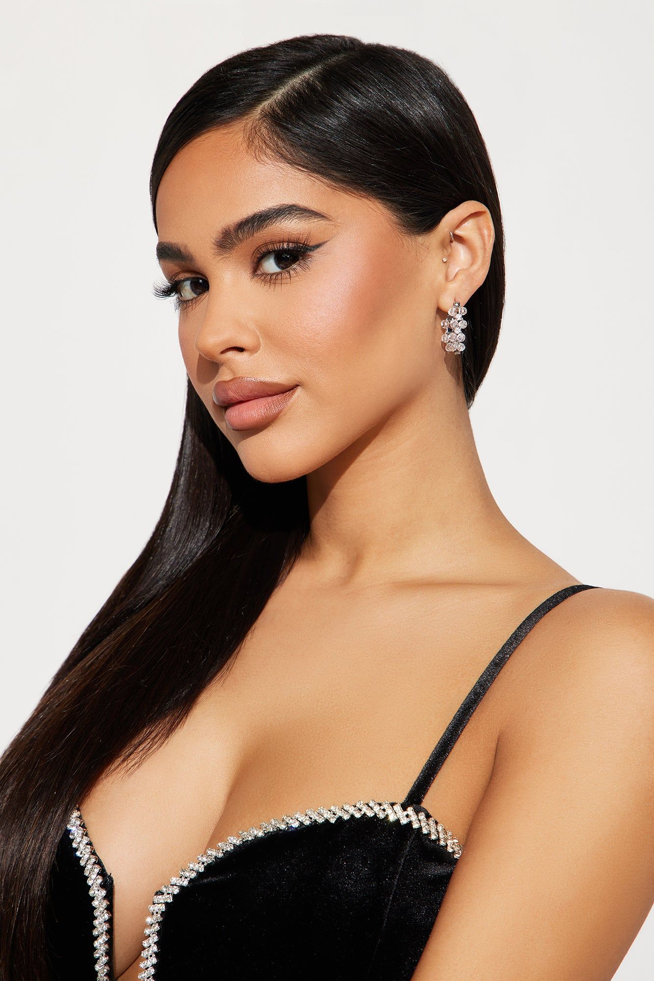 Pretty Little Hoop Earrings - Silver sold by Fashion Nova product image thumbnail 2
