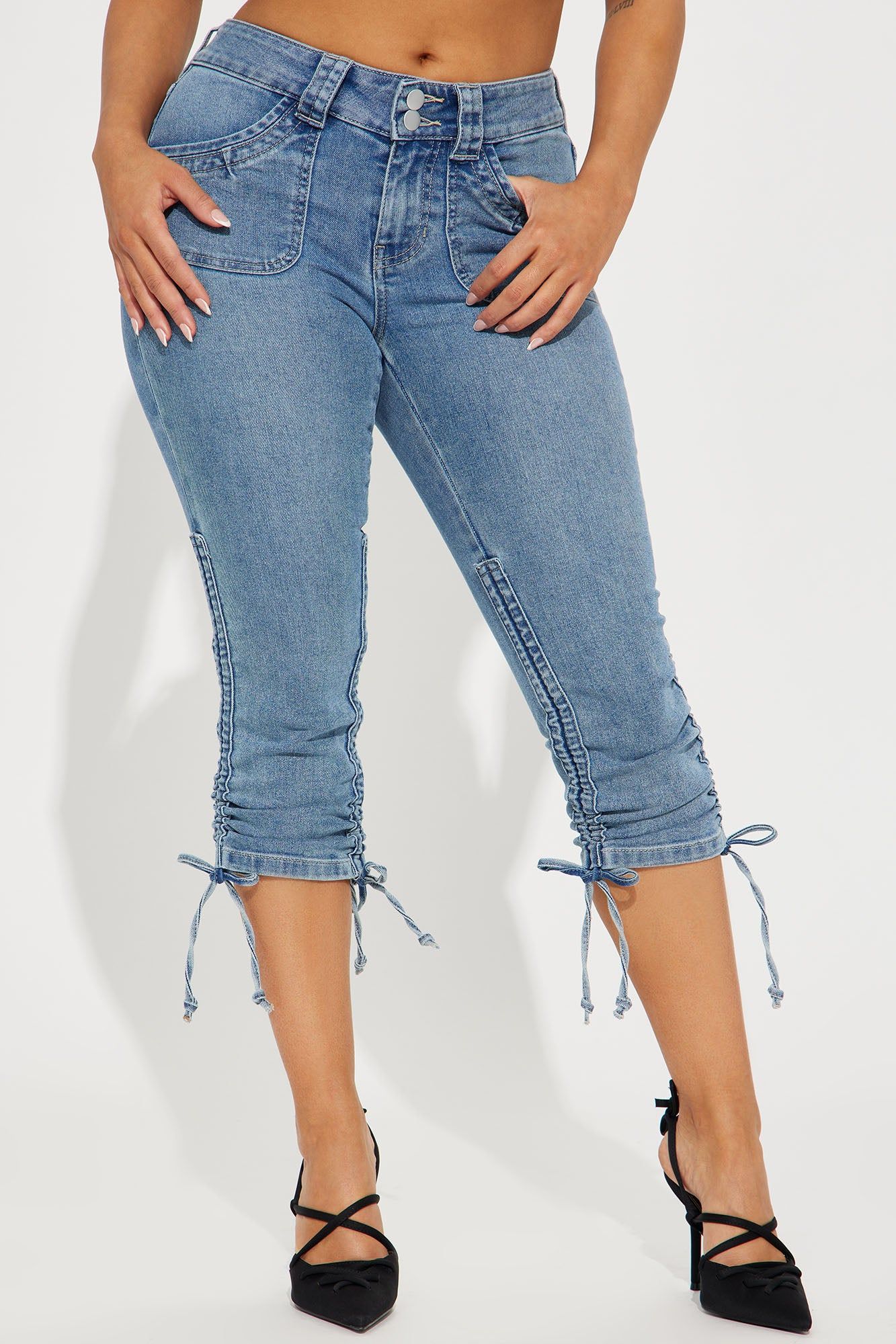 Cherie Cropped Skinny Jeans - Medium Wash sold by Fashion Nova product image thumbnail 2