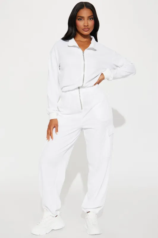 Full Day Off Jumpsuit - Ivory sold by Fashion Nova