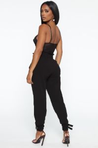 Keep Me Buckled Trouser - Black sold by Fashion Nova