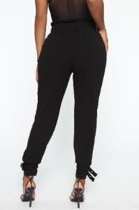 Keep Me Buckled Trouser - Black sold by Fashion Nova