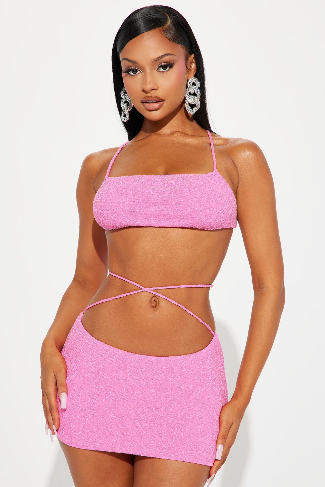 Having Fun Micro Mini Skirt Set - Fuchsia sold by Fashion Nova product image thumbnail 2