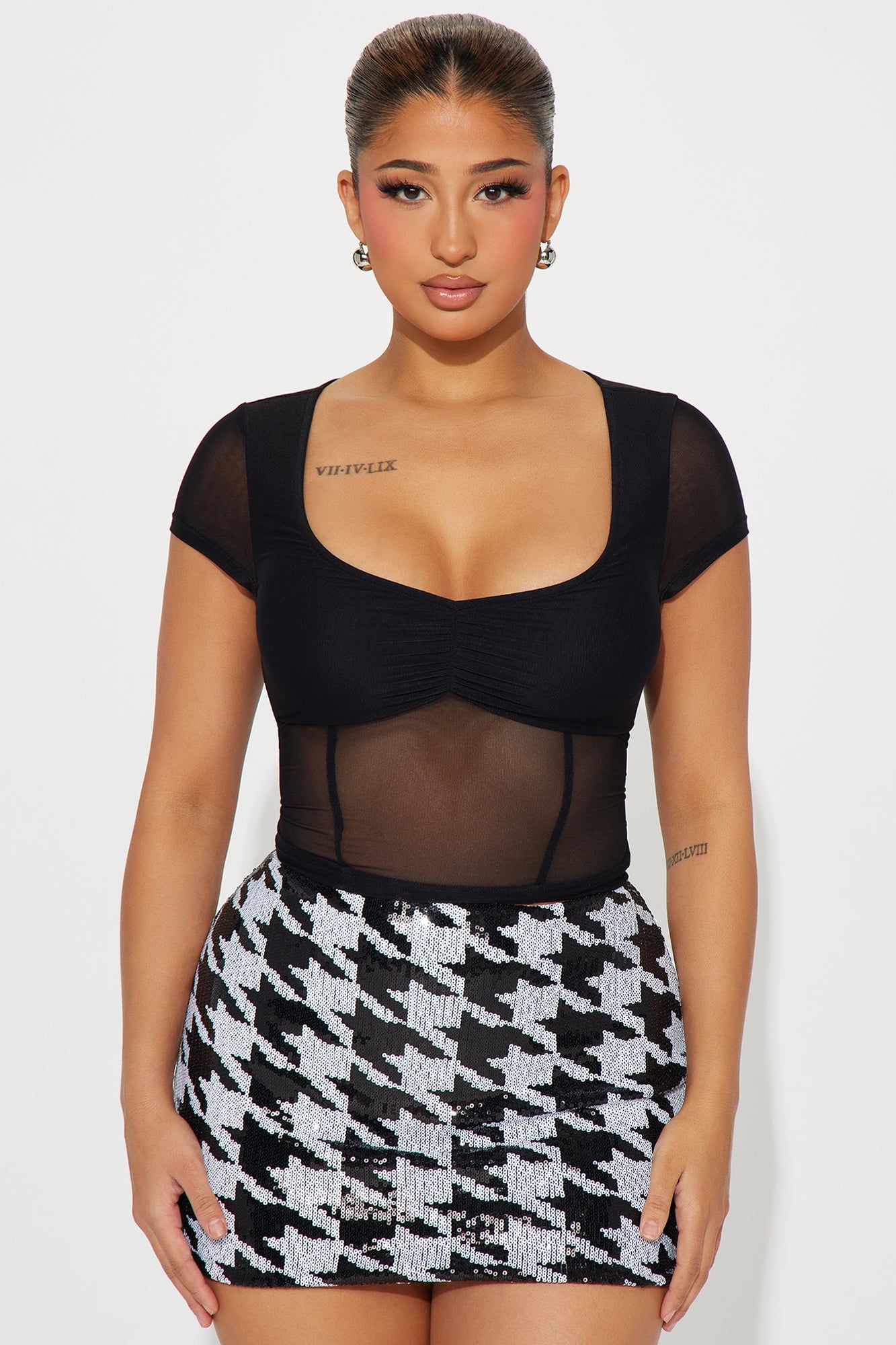 Karolina Mesh Top - Black sold by Fashion Nova