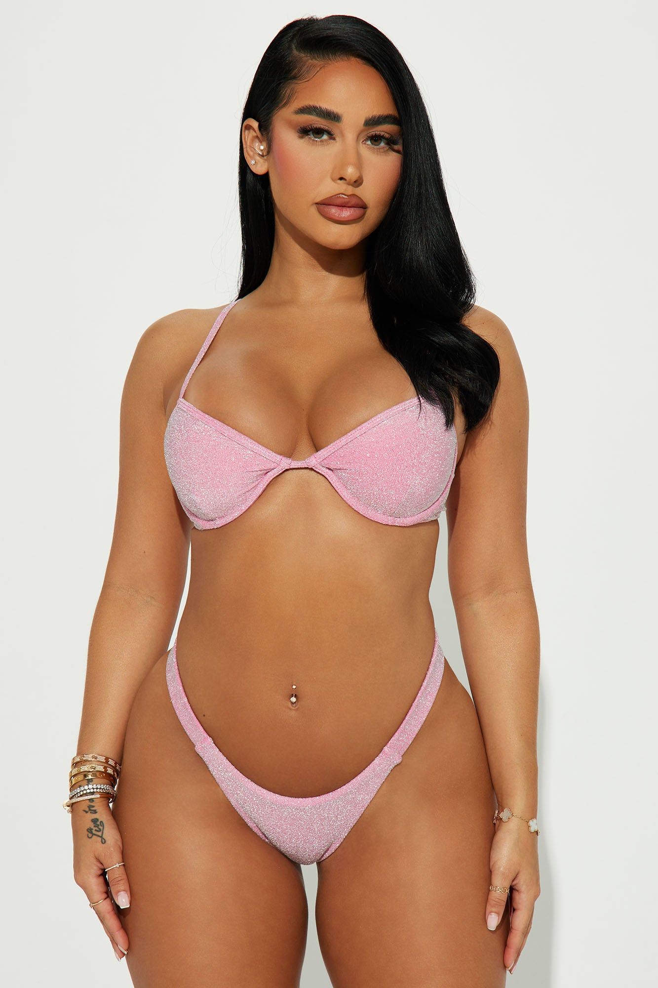 Glimmer And Glow Cheeky Bikini Bottom - Pink sold by Fashion Nova product image thumbnail 2