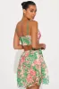 Day In Milan Mini Dress - Green/combo sold by Fashion Nova