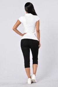 Capri Uniform Pants - Black sold by Fashion Nova