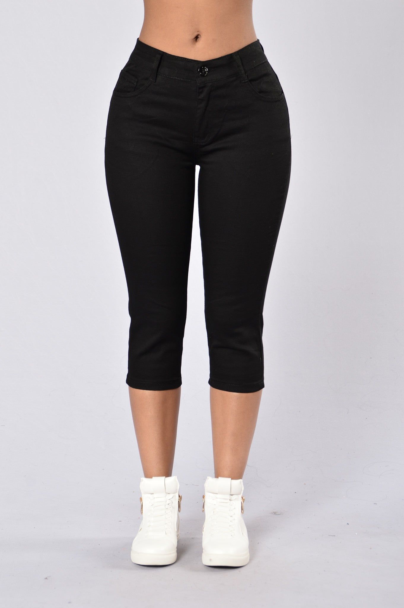 Capri Uniform Pants - Black sold by Fashion Nova