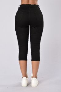 Capri Uniform Pants - Black sold by Fashion Nova
