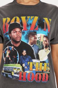 Boyz N The Hood Washed Vintage Tee - Black Wash sold by Fashion Nova