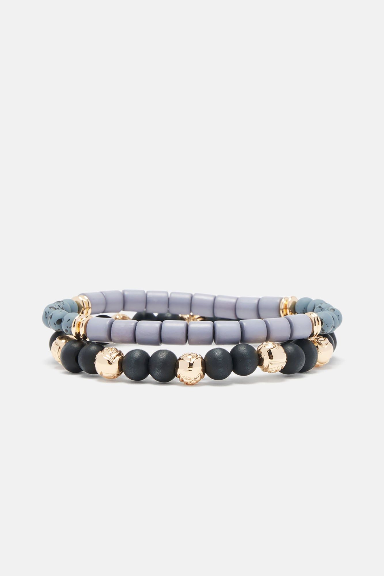 Dual Energy Bracelet Set - Gold/Black sold by Fashion Nova product image thumbnail 2
