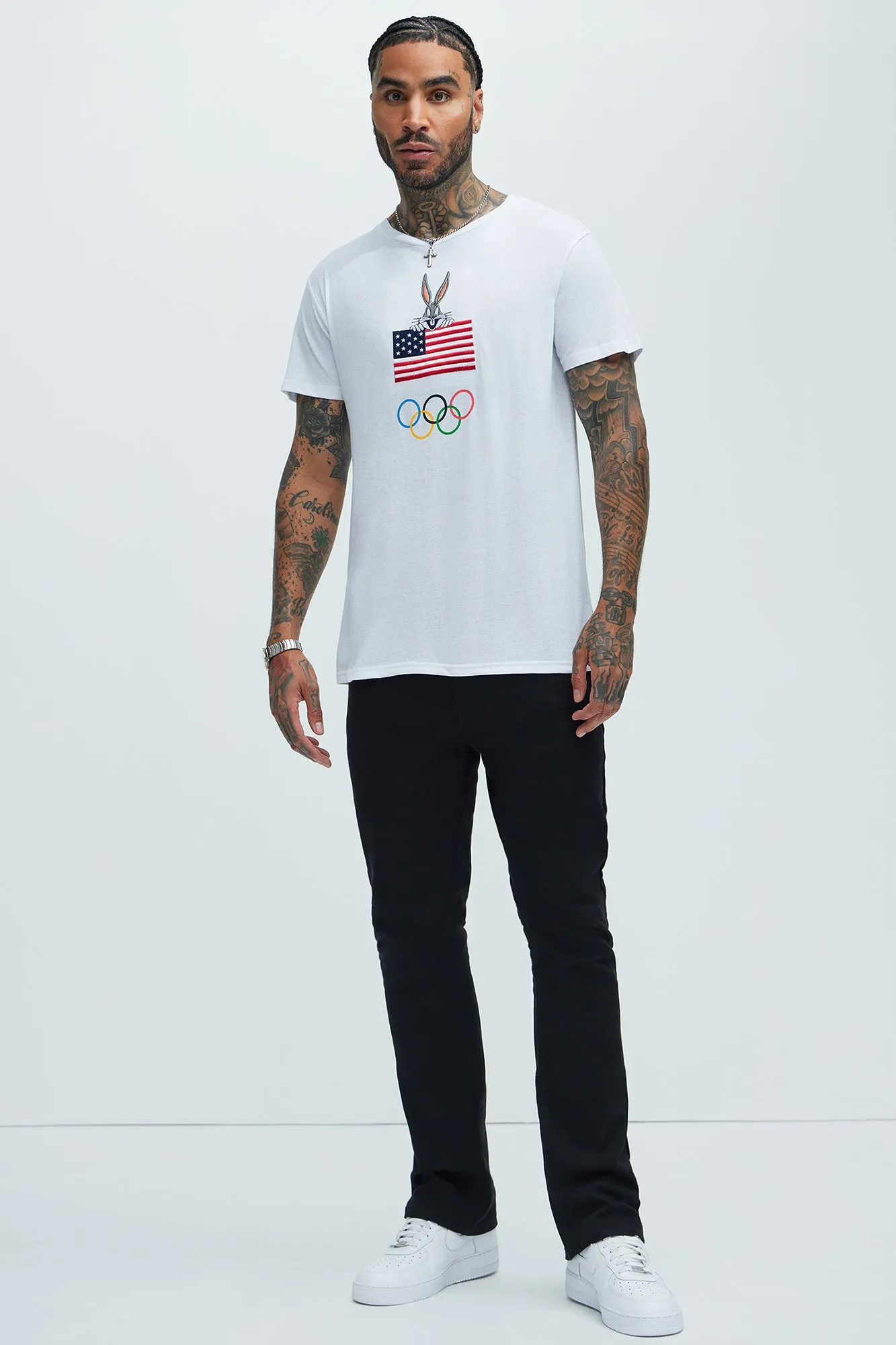 Looney Tunes TEAM USA Short Sleeve Tee - White sold by Fashion Nova product image thumbnail 2