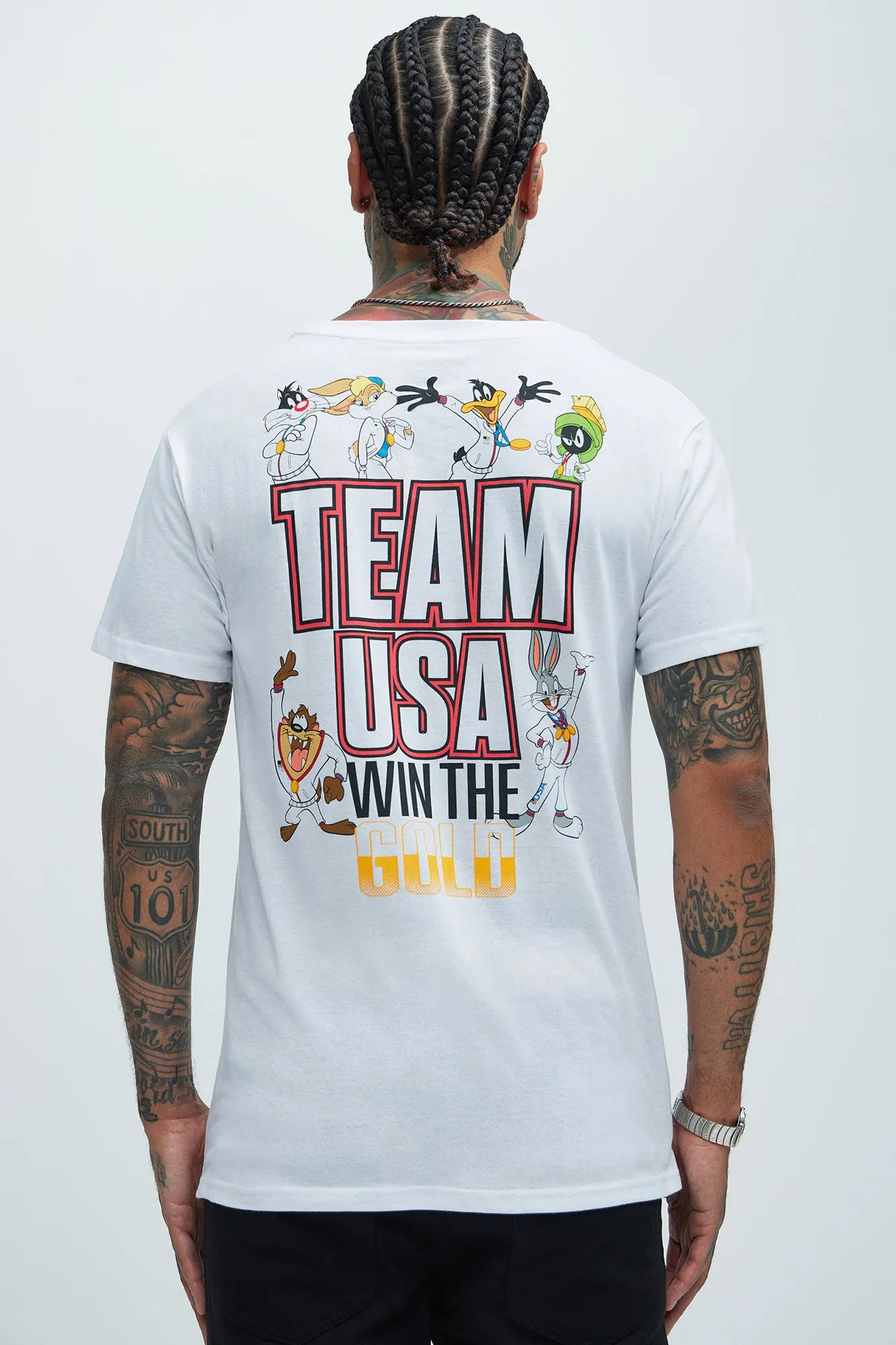 Looney Tunes TEAM USA Short Sleeve Tee - White sold by Fashion Nova product image thumbnail 4