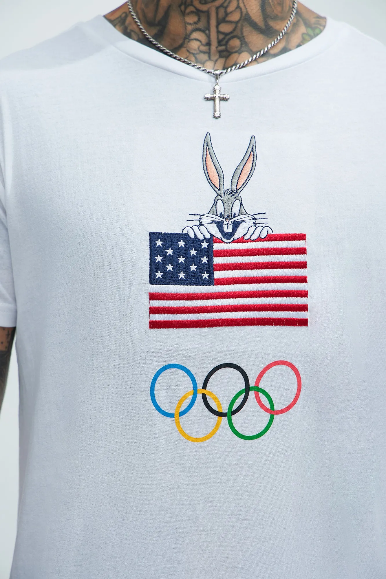 Looney Tunes TEAM USA Short Sleeve Tee - White sold by Fashion Nova product image thumbnail 3