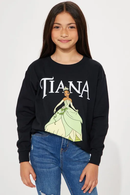 Mini Tiana Long Sleeve Tee - Black sold by Fashion Nova