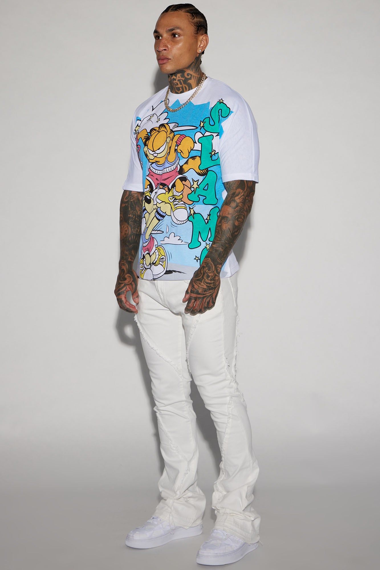 Garfield Poster Slam Short Sleeve Tee - White sold by Fashion Nova product image thumbnail 3