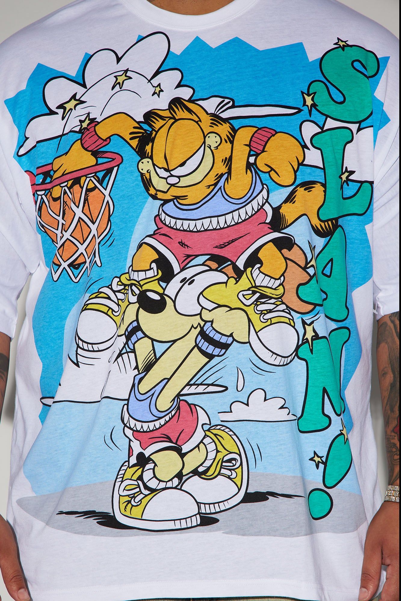 Garfield Poster Slam Short Sleeve Tee - White sold by Fashion Nova product image thumbnail 6