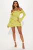 Ruffle Romance Mini Dress - Chartreuse sold by Fashion Nova