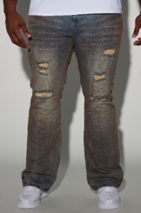Far West Stacked Skinny Flare Jeans - Medium Wash sold by Fashion Nova