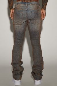 Far West Stacked Skinny Flare Jeans - Medium Wash sold by Fashion Nova
