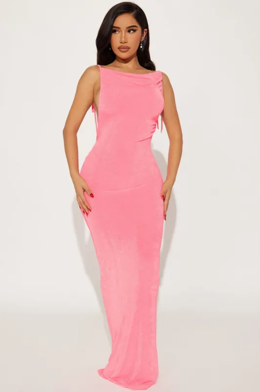 Caribbean Mami Maxi Dress - Fuchsia sold by Fashion Nova