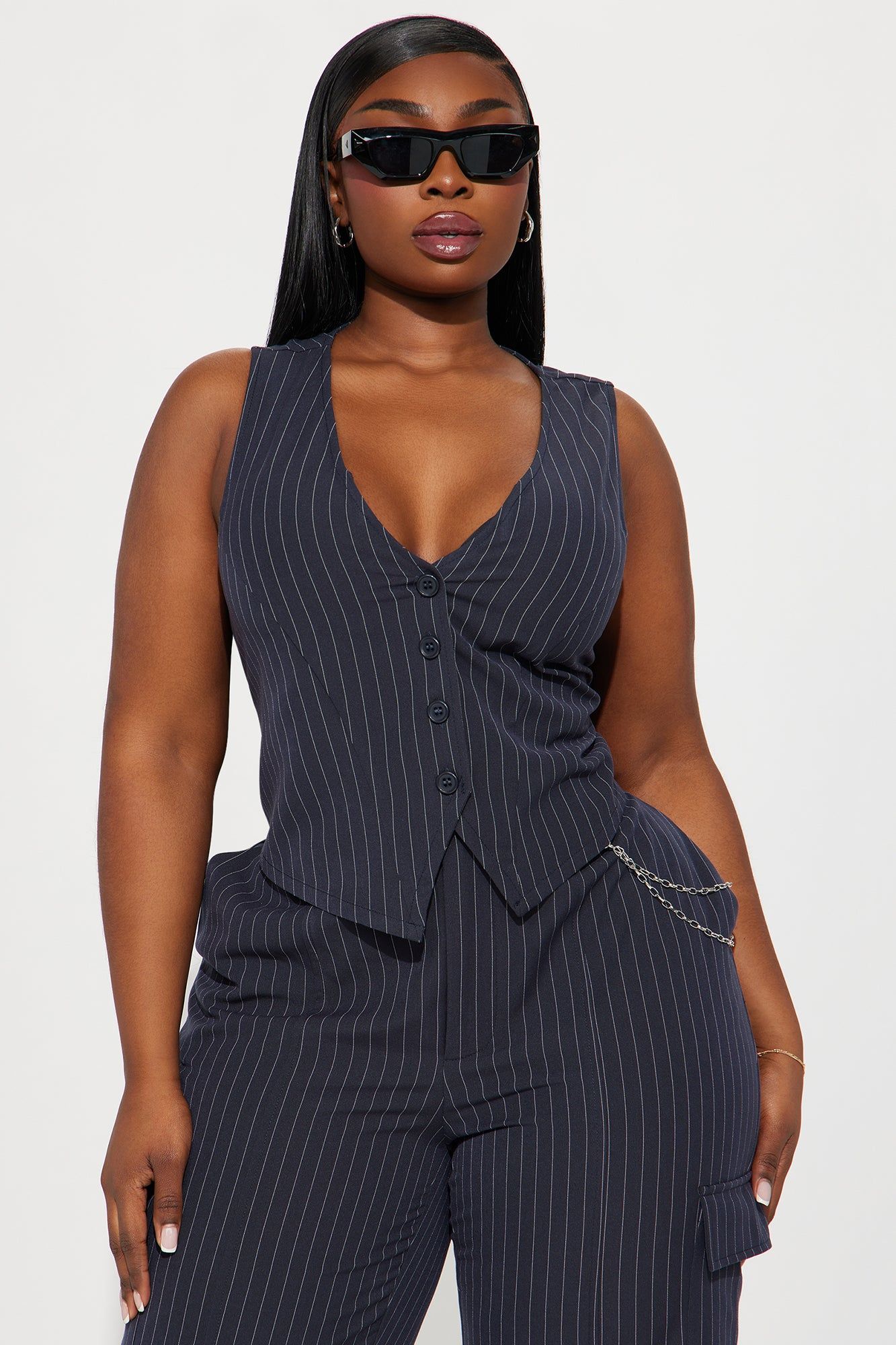 New Energy Vest Pant Set - Navy sold by Fashion Nova product image thumbnail 5