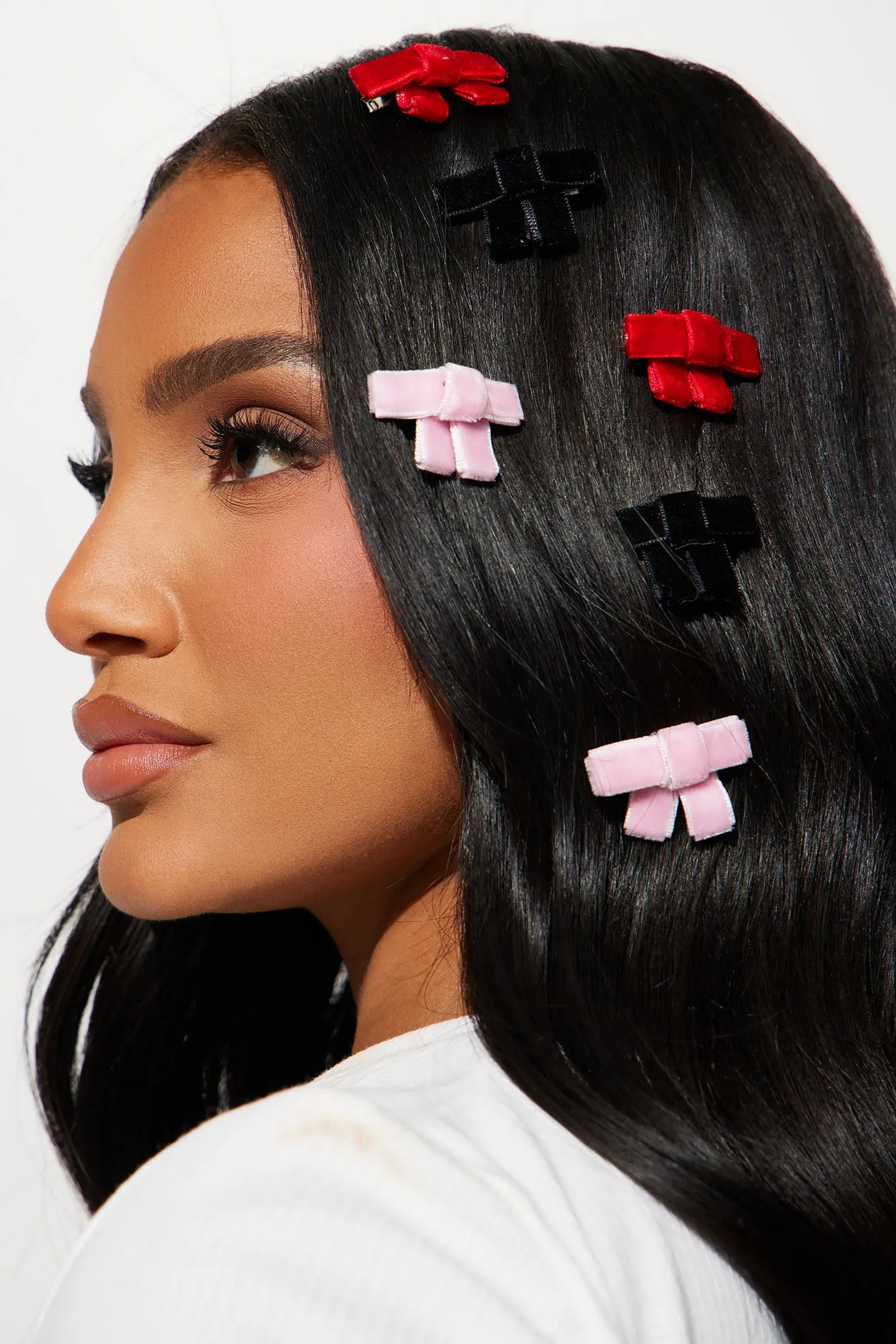 P.S. I Love You Bow Hair Clip Set - Multi Color sold by Fashion Nova product image thumbnail 2