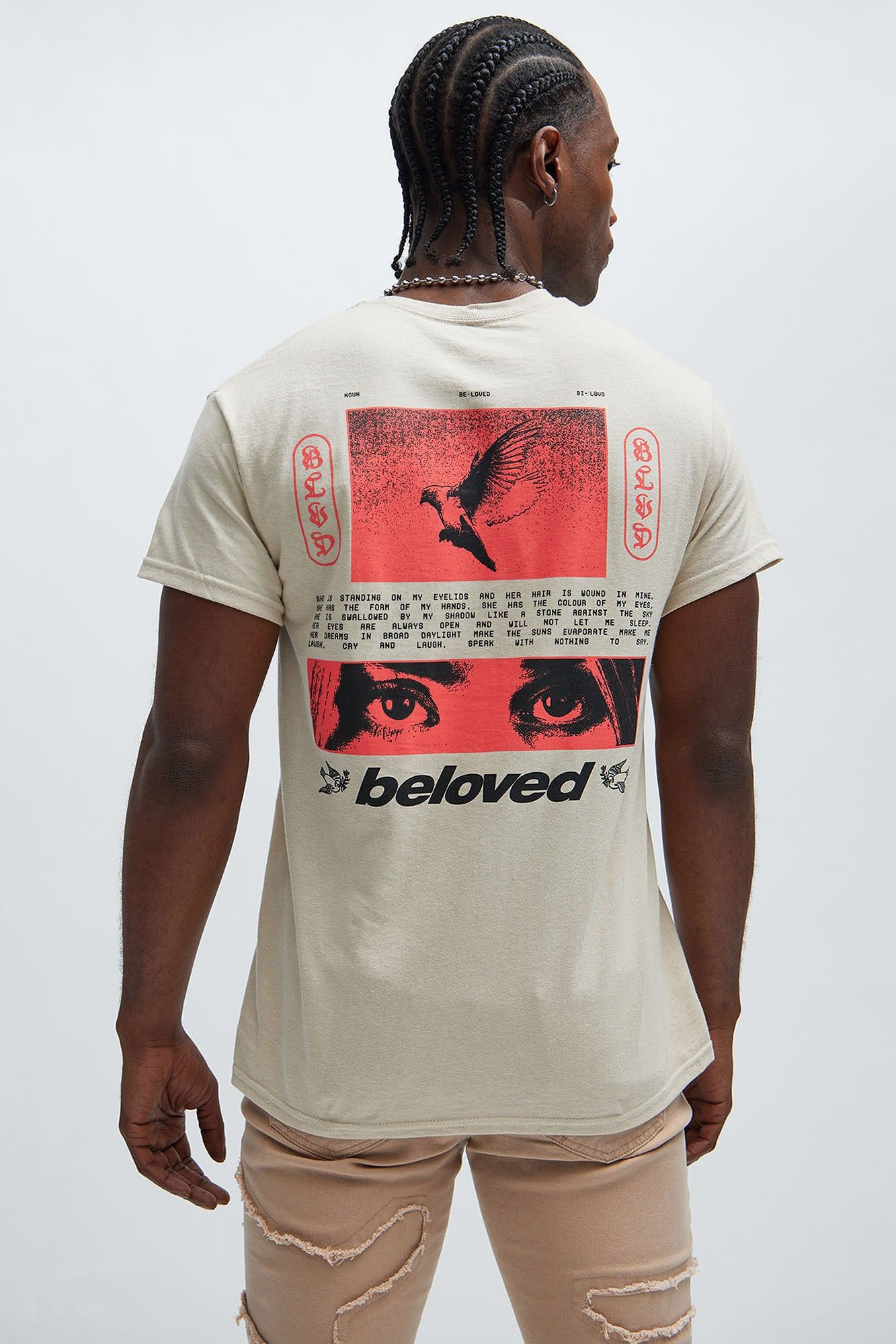 Beloved And Admired Short Sleeve Tee - Sand sold by Fashion Nova product image thumbnail 5