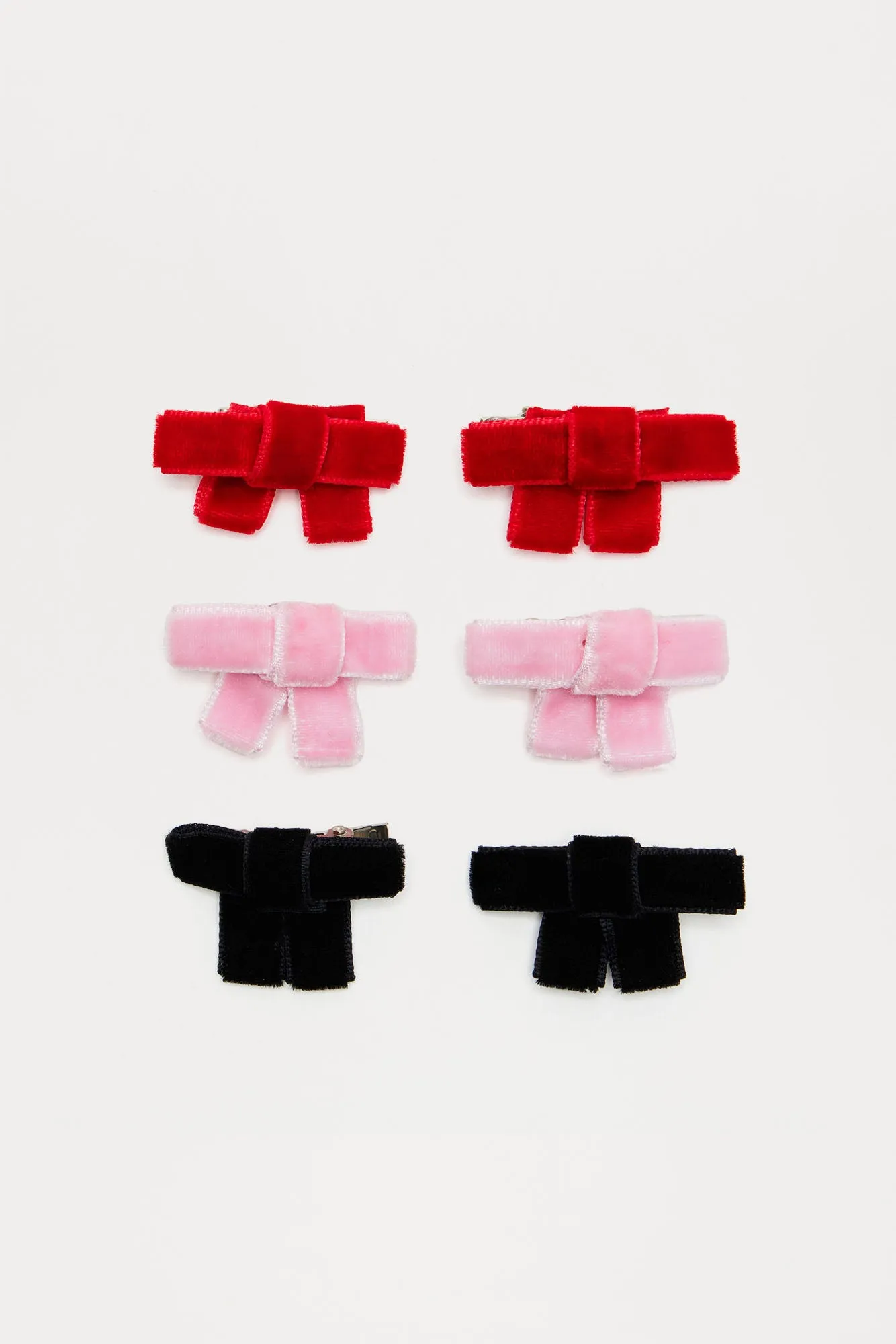 P.S. I Love You Bow Hair Clip Set - Multi Color sold by Fashion Nova