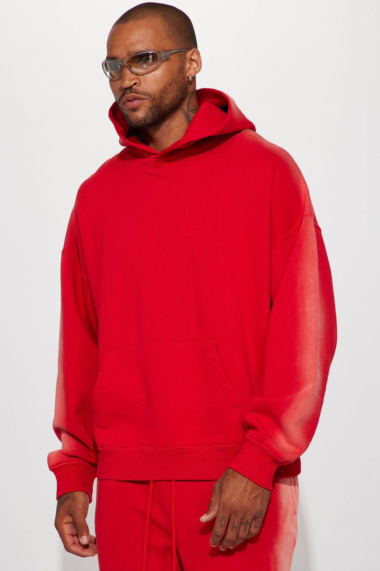 Tyson All You Oversize Hoodie - Red sold by Fashion Nova