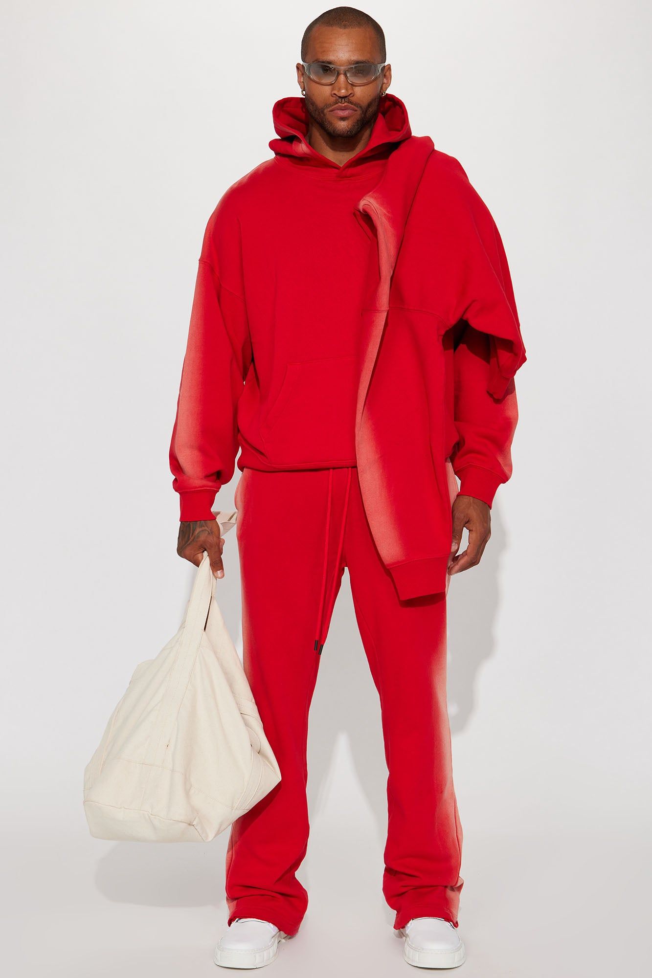 Tyson All You Oversize Hoodie - Red sold by Fashion Nova product image thumbnail 3