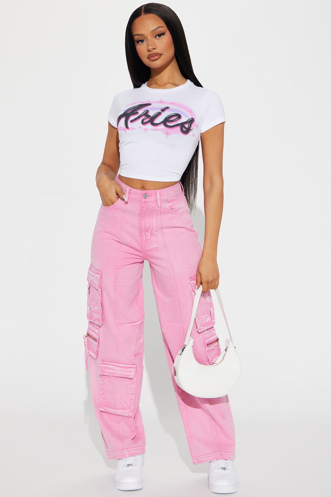 Aries Energy Fitted Tee - White sold by Fashion Nova product image thumbnail 2