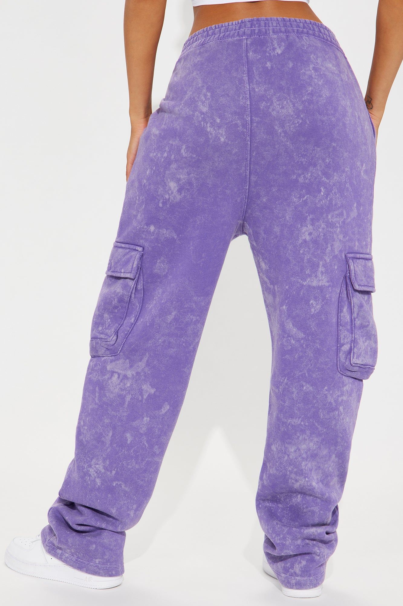 Her Way Washed Cargo Lounge Pant - Purple sold by Fashion Nova product image thumbnail 3