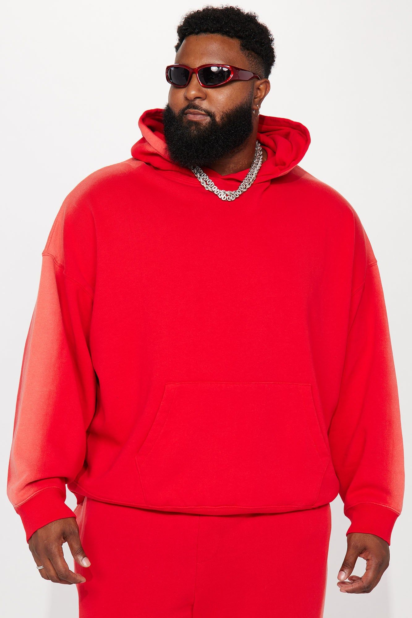 Tyson All You Oversize Hoodie - Red sold by Fashion Nova product image thumbnail 2