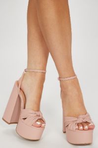Elevate You Platform Heels - Blush sold by Fashion Nova