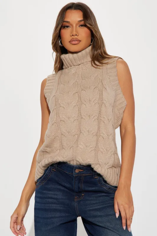 Rowan Sweater Vest - Oatmeal sold by Fashion Nova