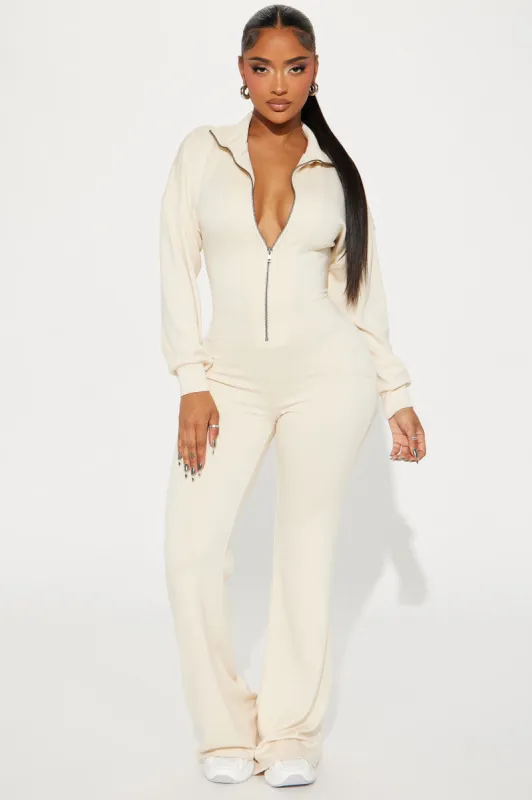 Running Errands Jumpsuit - Cream sold by Fashion Nova