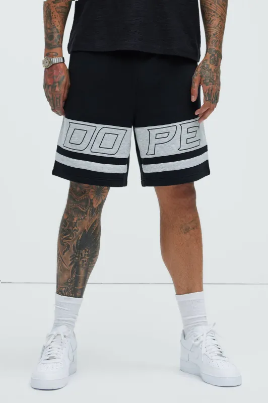 Tyson Dope Relaxed Sweatshorts - Black sold by Fashion Nova