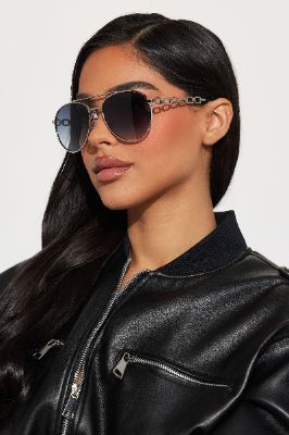 The Time Of Your Life Sunglasses  - Black sold by Fashion Nova