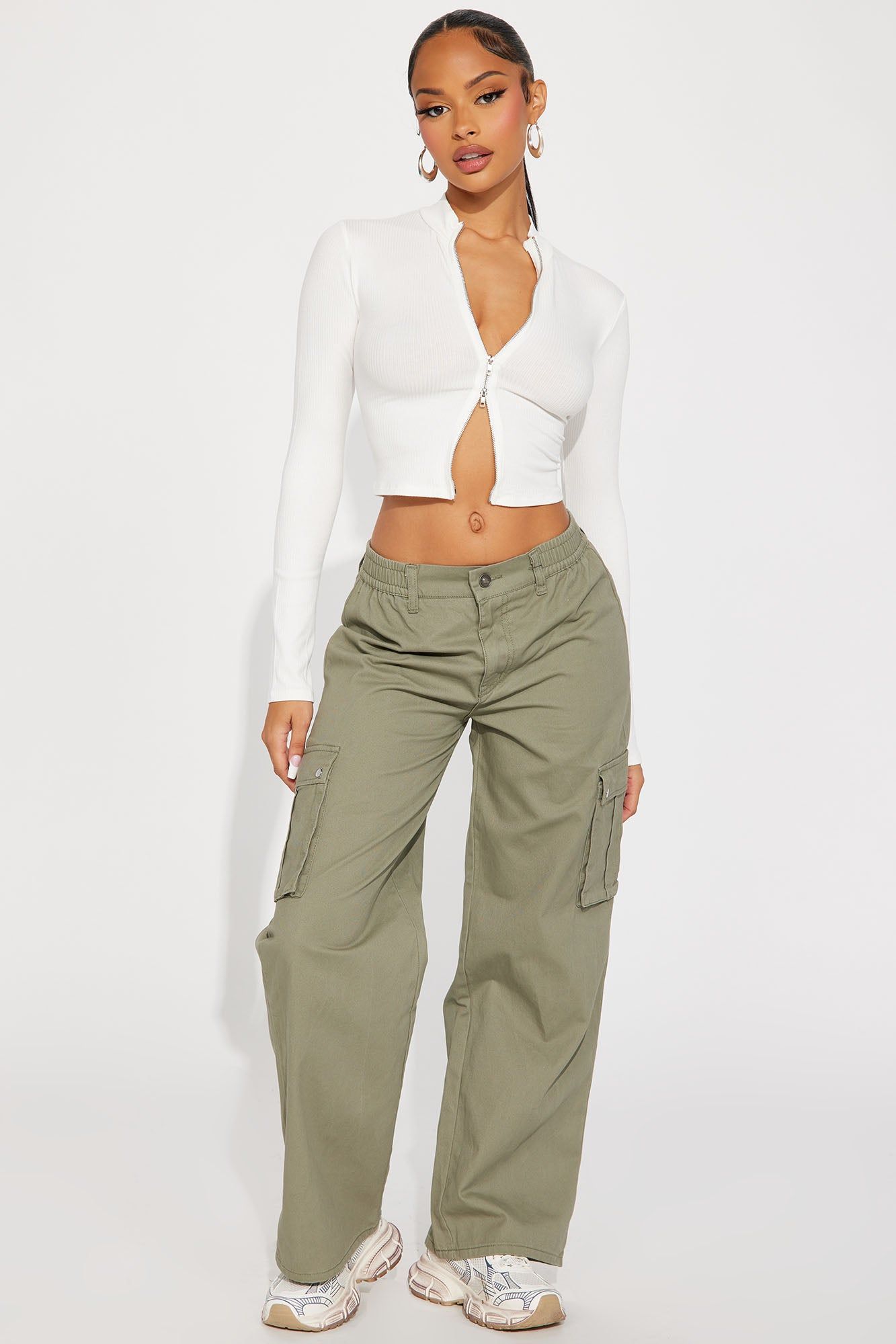 Julianna Cargo Pant - Olive sold by Fashion Nova product image thumbnail 2
