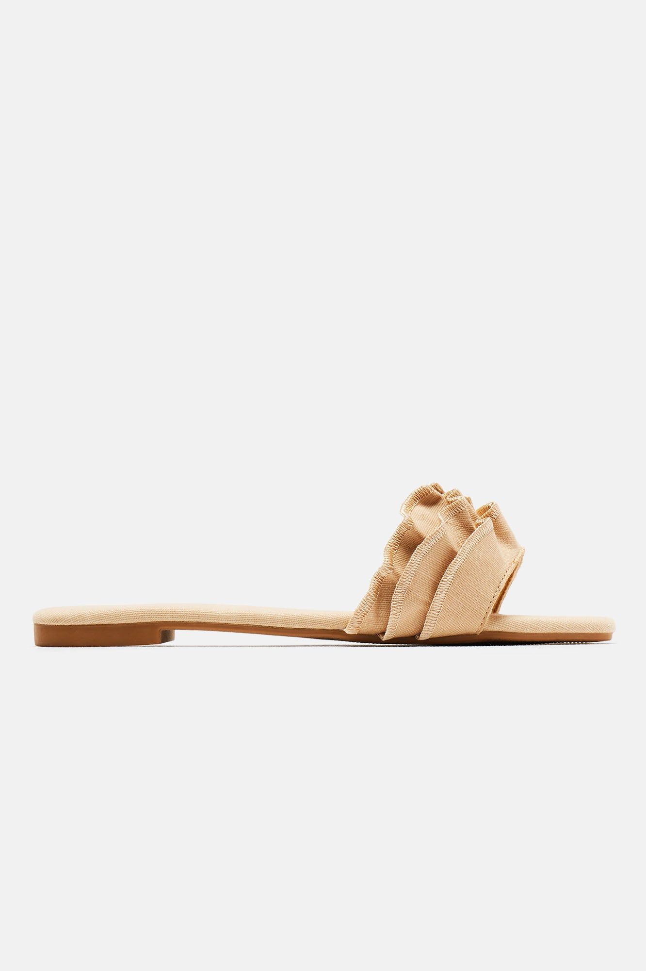 Absolutely Need Flat Sandals - Beige sold by Fashion Nova product image thumbnail 5