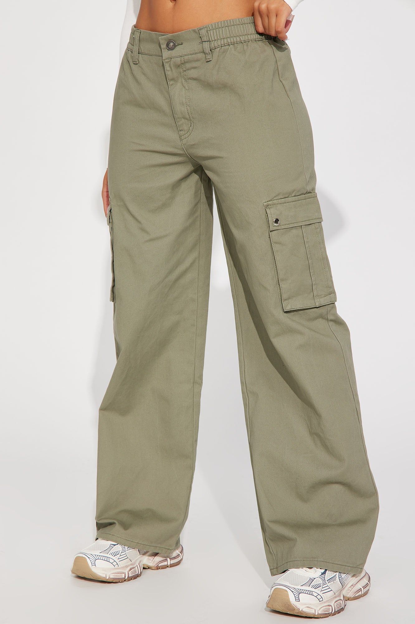 Julianna Cargo Pant - Olive sold by Fashion Nova