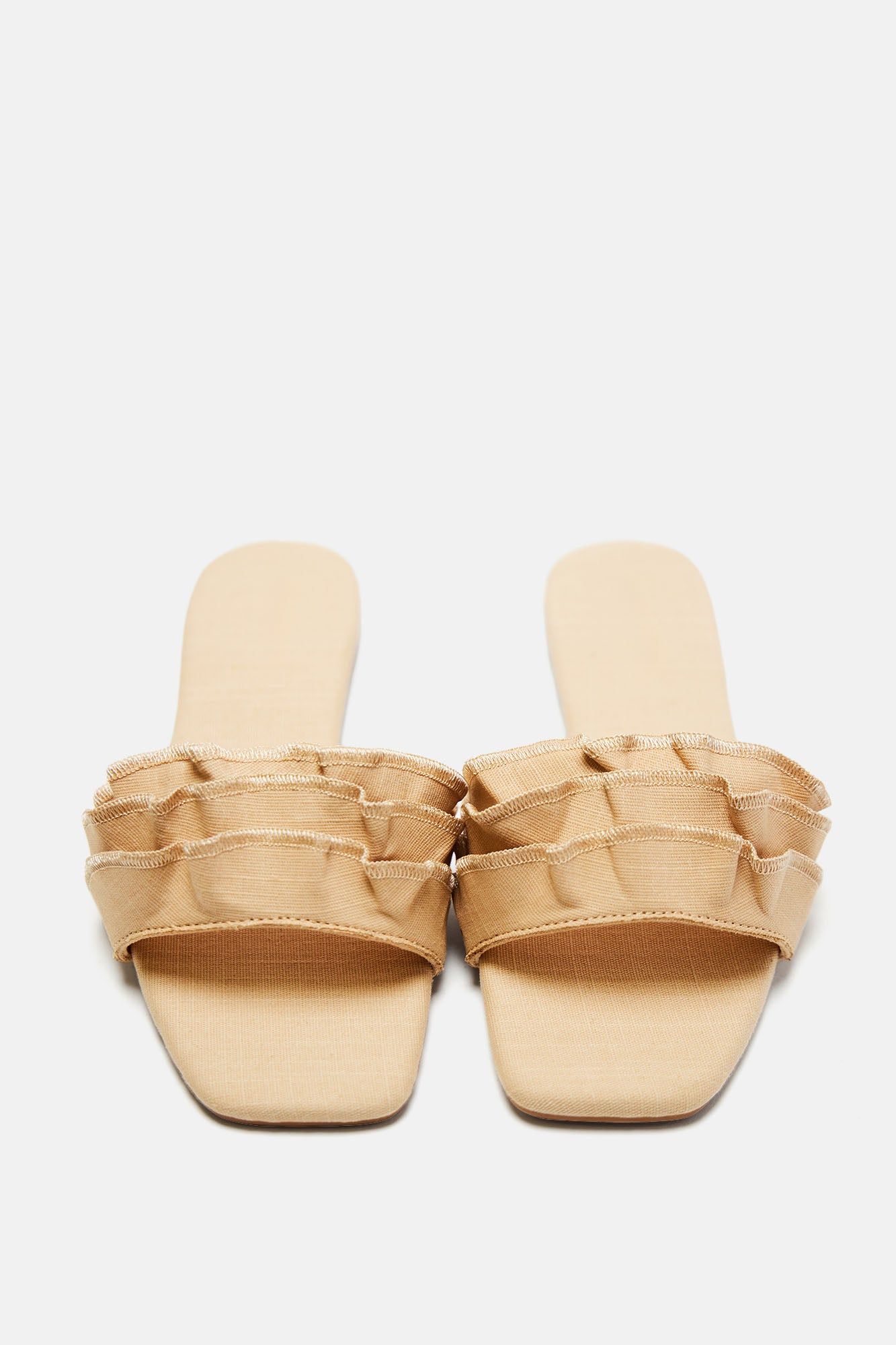 Absolutely Need Flat Sandals - Beige sold by Fashion Nova product image thumbnail 4